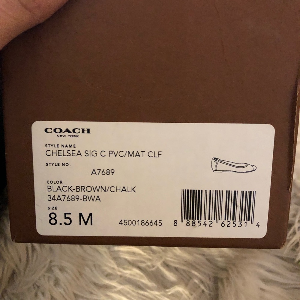 CHELSEA SIG C PVC/MAT CLF COACH FLATS - Picture 3 of 4